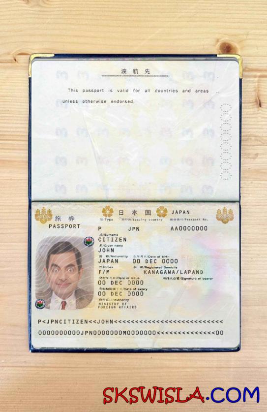 Japonia zdjęcie do paszportu pliki PSD, skan i fotografowany obraz